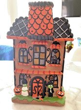 Halloween Haunted House Lights Up Candy Corn Lane New Decor