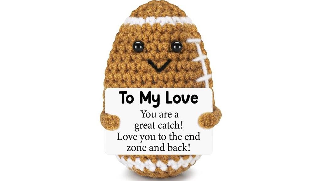 handmade emotional crochet football