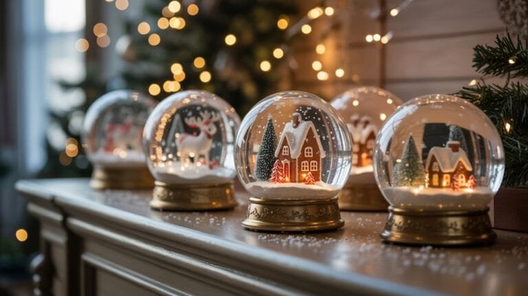 holiday magic snow globes