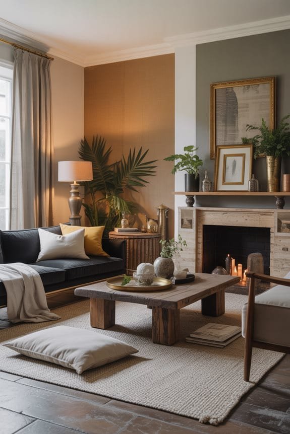 layered textures create warmth