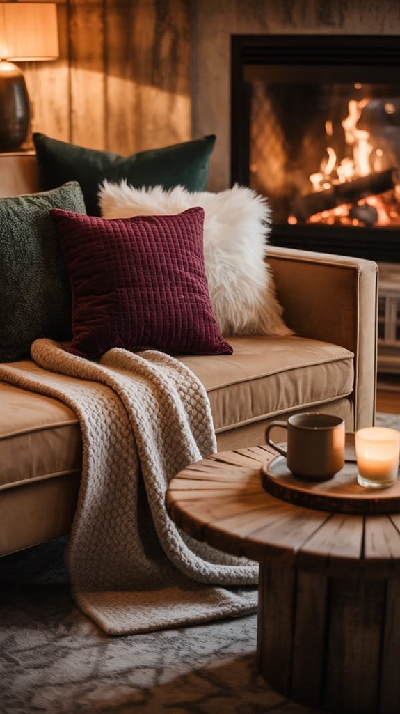 layering textures for coziness