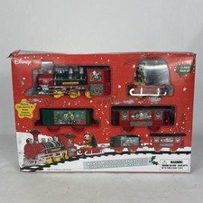 Mickey Mouse Holiday Express 12-Piece Christmas Train Set w/Light & Sound Disney