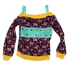 Monster High Schools Out Clawdeen Wolf Halloween Costume Top Only Size M (8-10)
