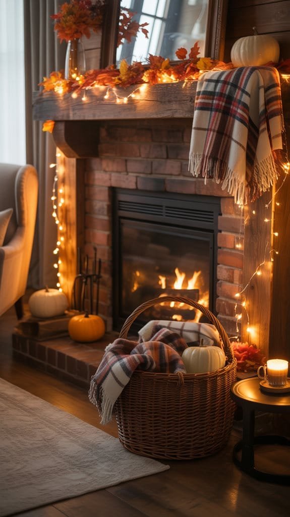 seasonal fireplace decorating ideas