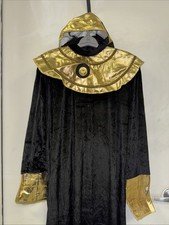 Spirit Halloween Egyptian Pharaoh Costume Belt Headpiece Robe Men's Size OSFM