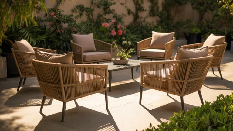 stylish outdoor rattan chairs