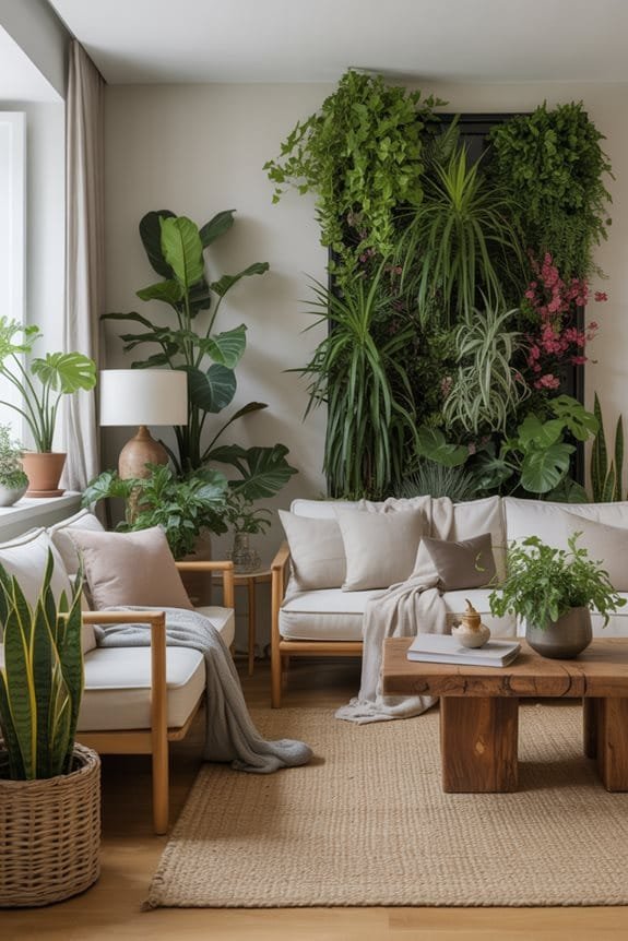 vibrant greenery creates sanctuary