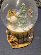 Vintage Disney Beauty And The Beast Snow Globe music player