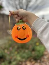 Vintage Halloween Pumpkin Blow mold Advance International 1997 Lights Up Suction