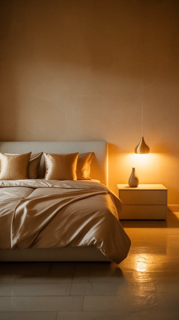 warm golden ambient lighting