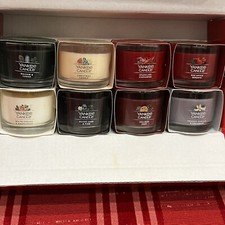 Yankee Candle Christmas Mini 1.3 oz Scented Candles Lot of 8 Holiday Gift Set