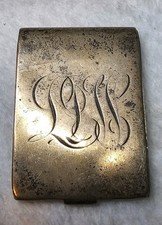 1904 Edwardian Sterling Silver Cigarette Case | P.T. Mfg New York | 38 Grams