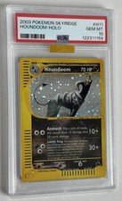 2003 POKEMON SKYRIDGE #H11 HOUNDOOM-HOLO PSA 10 GEM MT SWIRL