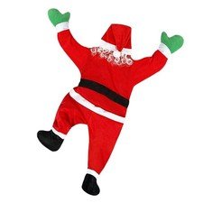 5.6 Ft Christmas Hanging Santa Claus Roof Window Chimney Ornament Decor