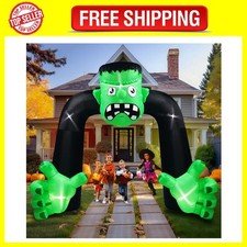 9FT Tall Halloween Inflatables Archway Frankenstein Outdoor Decoration, Blow up