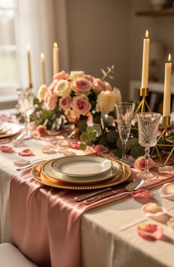 blush pink gold elegance