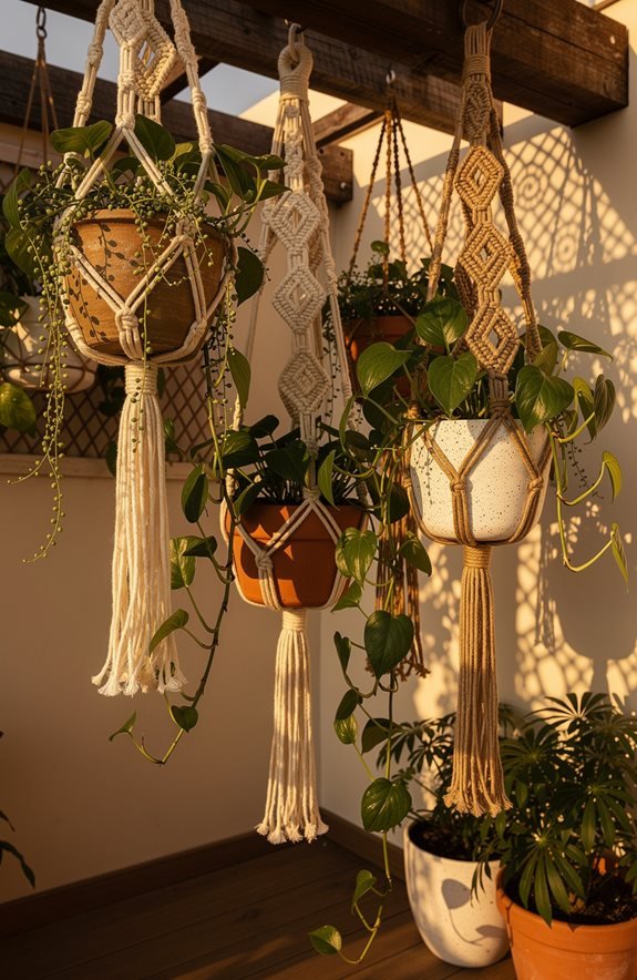 bohemian macram plant hangers