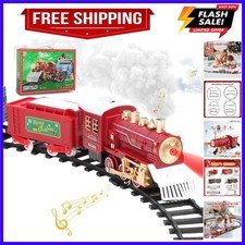 Christmas Train Set, Train Toys Around The Christmas Tree with Sound, Lights ...