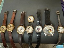 Collection Of Authentic Vintage Disney watches. New Batteries Needed