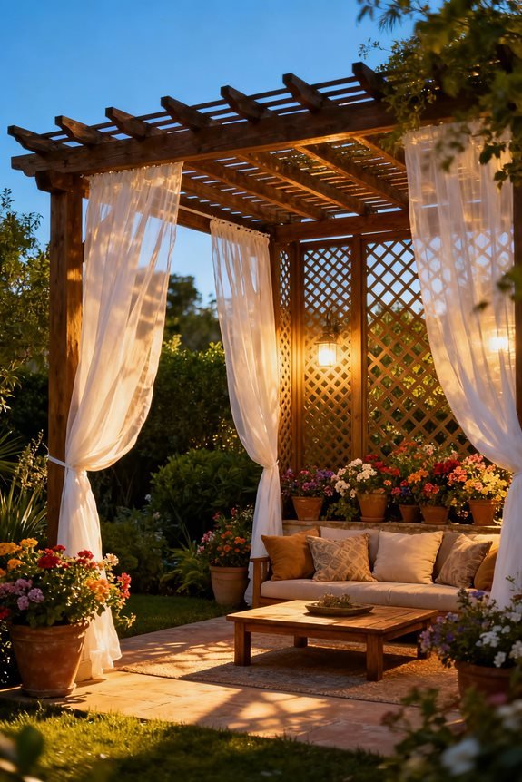 cozy outdoor privacy retreat