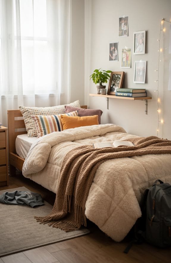 cozy personalized dorm bedding