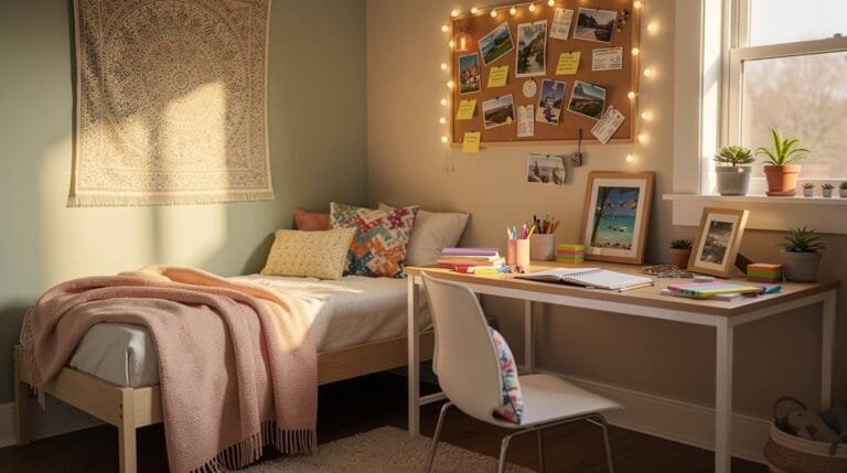 creative dorm room decor