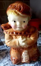 Davey Crocket 1950's Cookie Jar No Cracks or Chips. Good Condition USA Preowned
