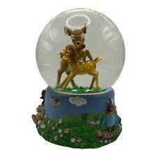 Disney Enesco Bambi Waltz of the Flowers Glass Globe Bambi Music Box 885096