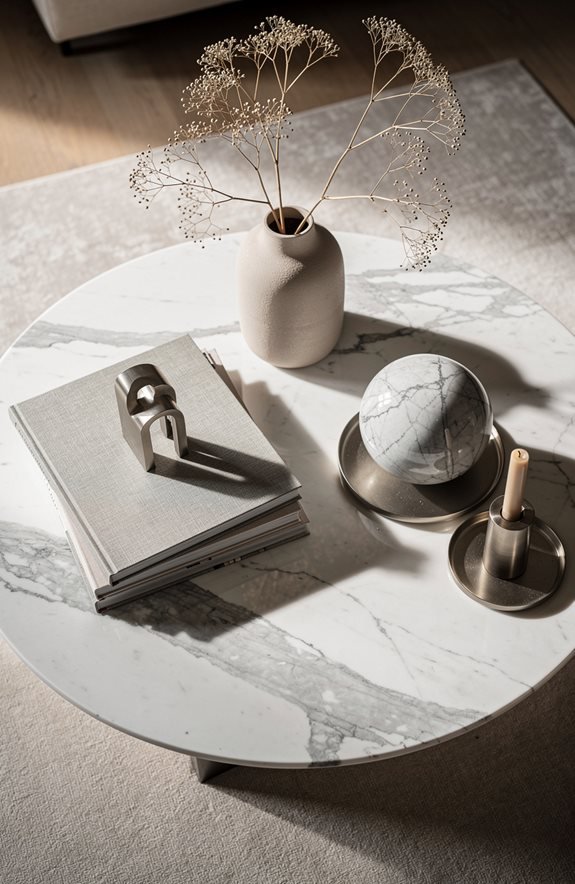 divide coffee table zones