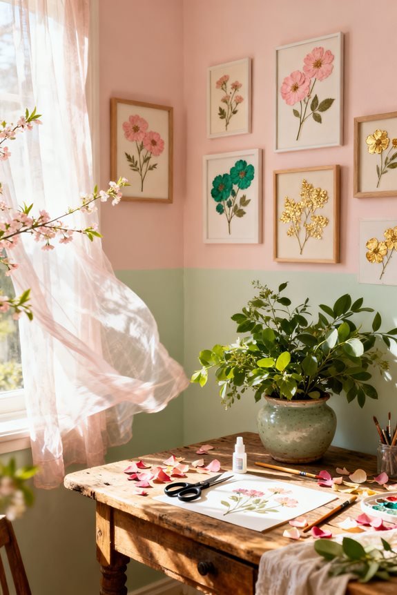 diy budget friendly botanical art