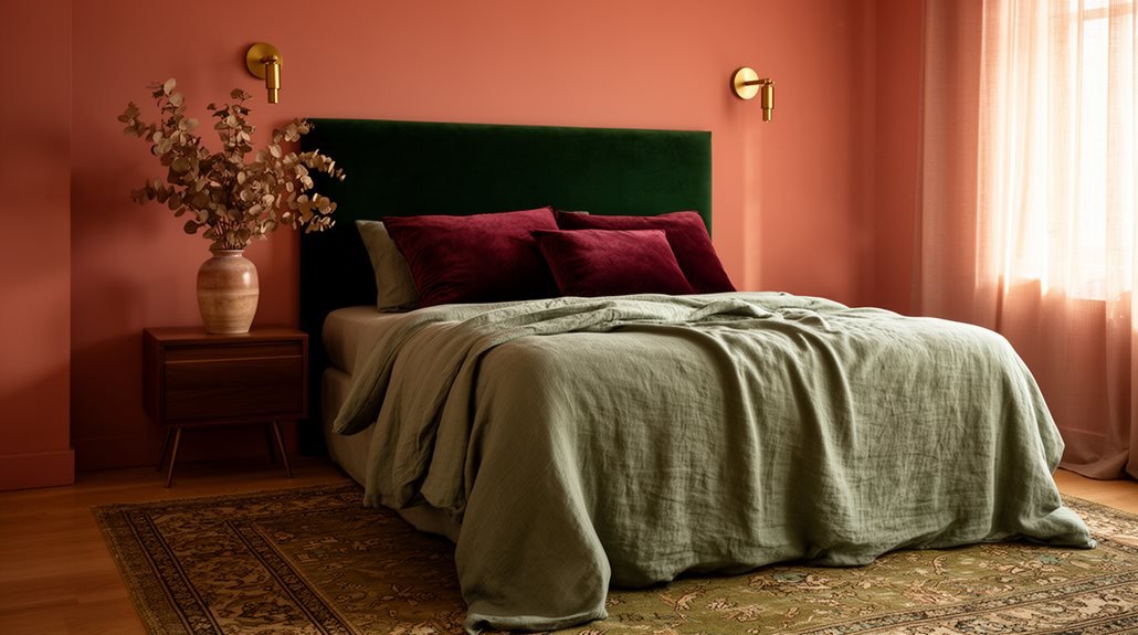 earthy pink complementary colors