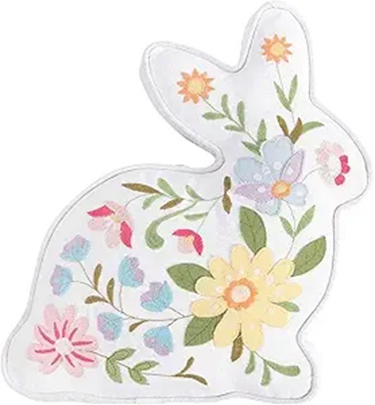 easter bunny accent pillow