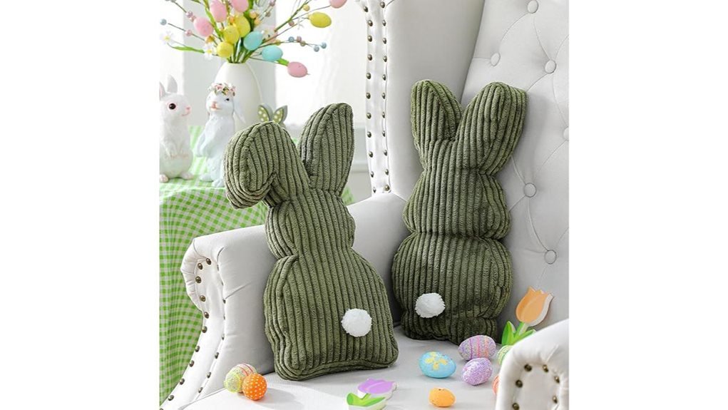 easter bunny decorative pillow