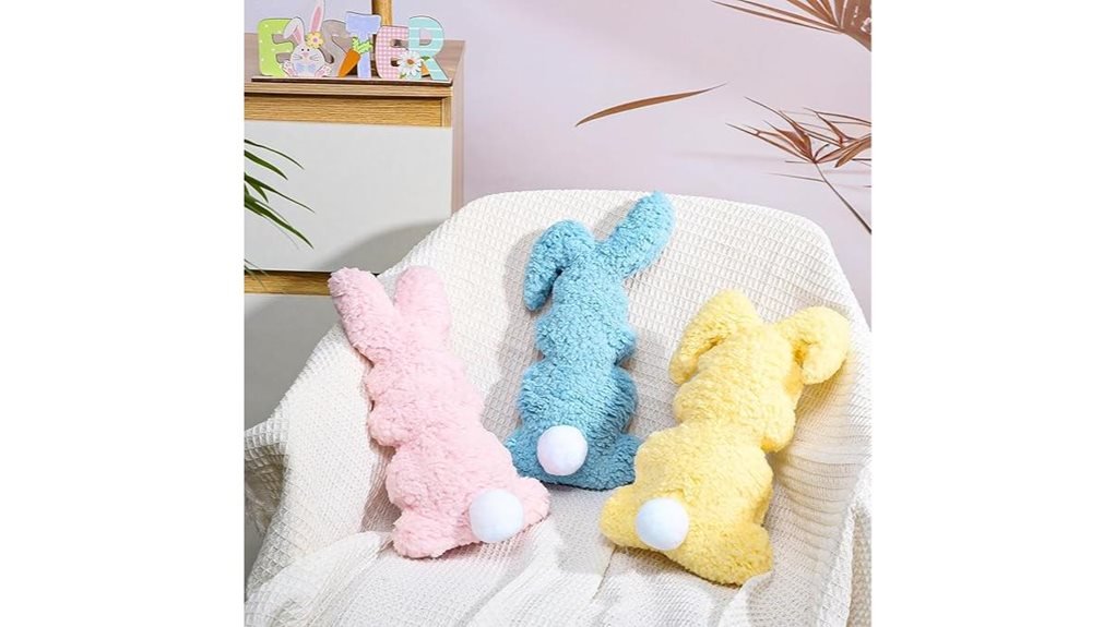 easter bunny throw pillows