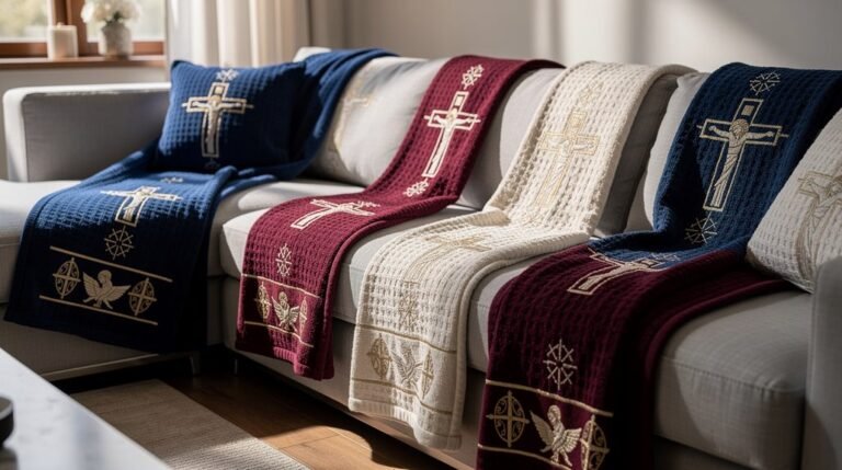 easter christian couch throws