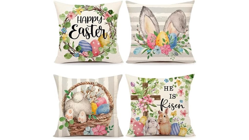 easter themed pillow cover set