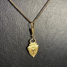 Gucci Vintage Pendant 1955 Gold Necklace Venetian Box Chain Zipper Charm