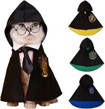 Halloween Dog Cat Costume Cape: Pet Wizard Apparels Cosplay Costume Set Medium