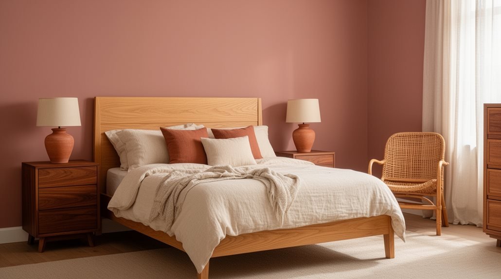harmonious earthy pink retreat