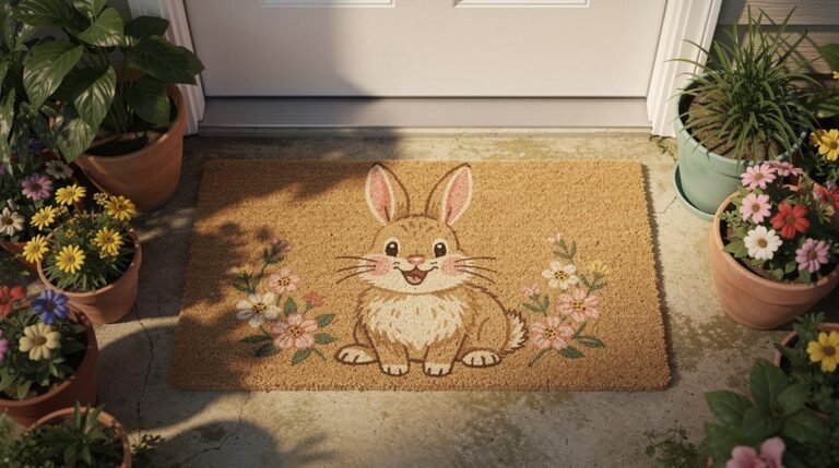 impressive bunny rabbit doormats
