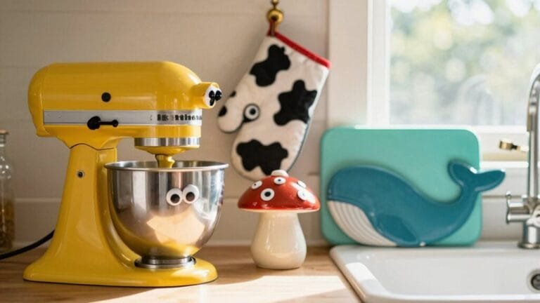 joyful quirky kitchen decor