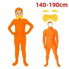 Kids Adults Dr Seuss The Lorax Costume Morph Bodysuit Moustache Book Christmas