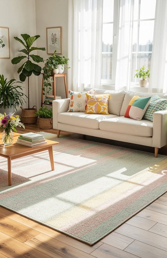 lightweight breathable area rugs