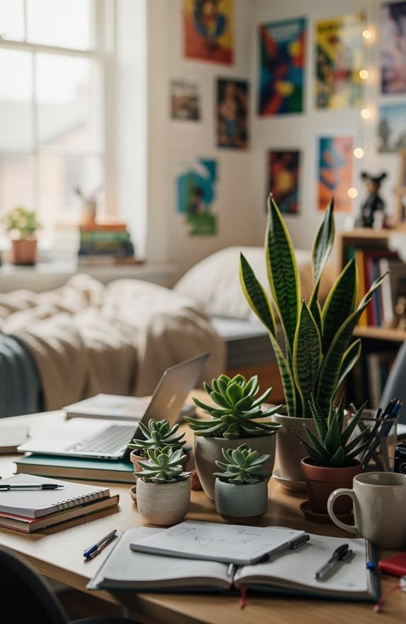 low maintenance green decor