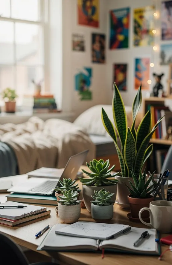 low maintenance green decor