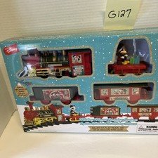 Mickey Mouse Holiday Express 12 Piece Christmas Train Set w/Light & Sound Disney