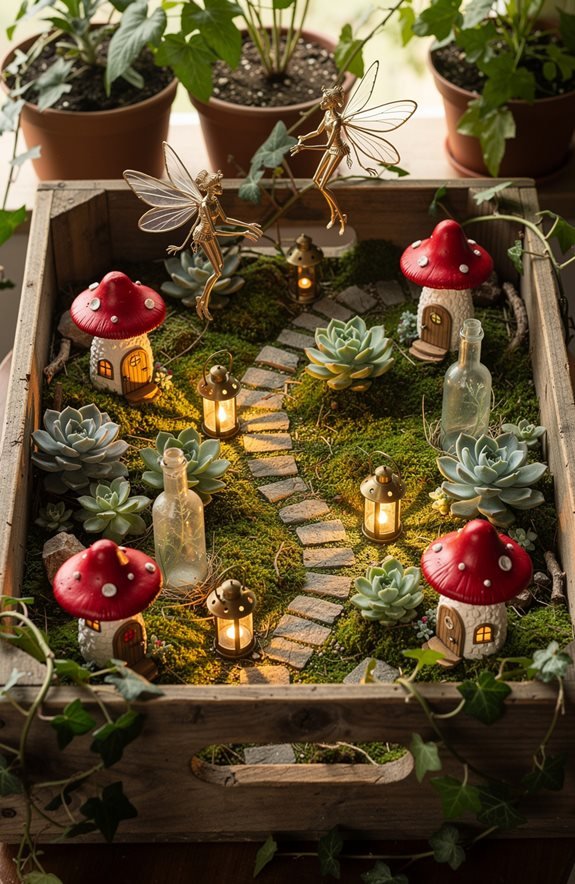 miniature fairy garden creation