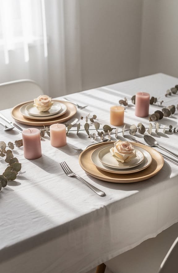 minimalist scandinavian valentine decor