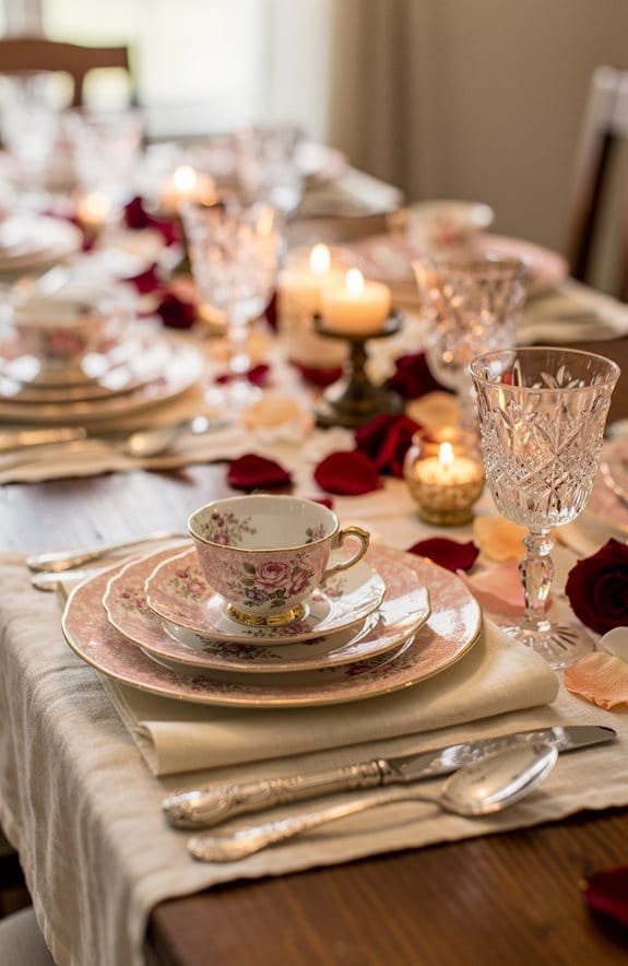 mismatched vintage china elegance
