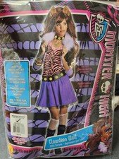 Monster High Girls Clawdeen Wolf Halloween Costume Size Med
